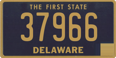 DE license plate 37966