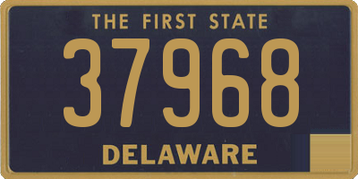 DE license plate 37968
