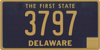 DE license plate 3797