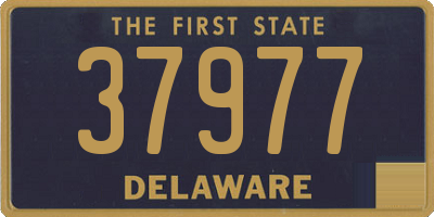 DE license plate 37977