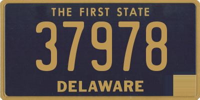DE license plate 37978