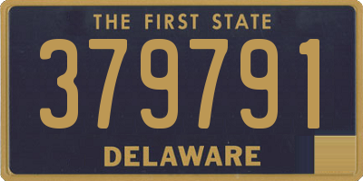 DE license plate 379791