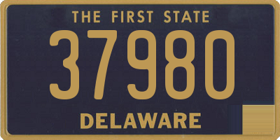 DE license plate 37980