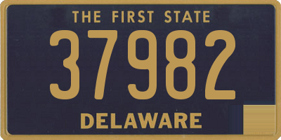 DE license plate 37982