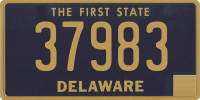 DE license plate 37983