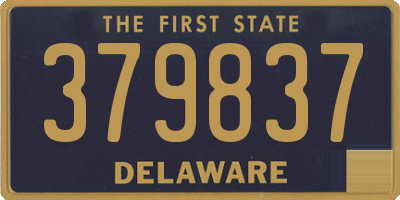 DE license plate 379837