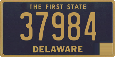 DE license plate 37984