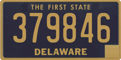 DE license plate 379846