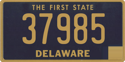 DE license plate 37985