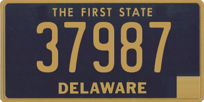 DE license plate 37987