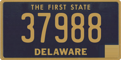 DE license plate 37988