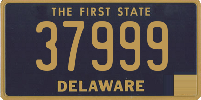 DE license plate 37999