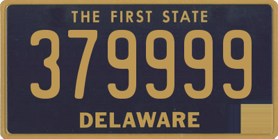 DE license plate 379999