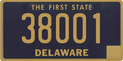 DE license plate 38001