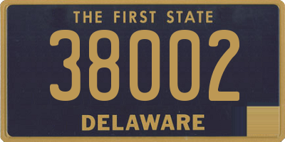 DE license plate 38002