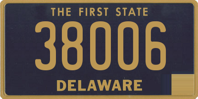 DE license plate 38006
