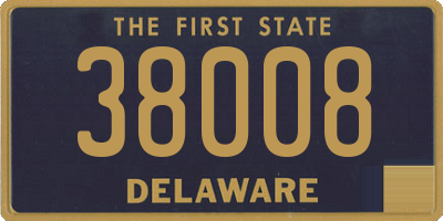 DE license plate 38008