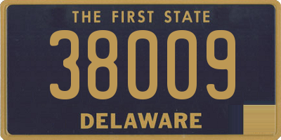 DE license plate 38009