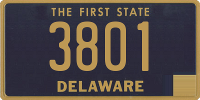DE license plate 3801