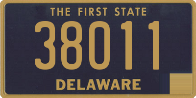DE license plate 38011