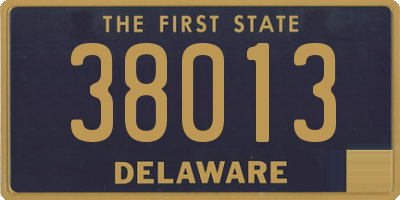 DE license plate 38013