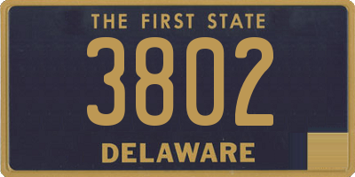 DE license plate 3802