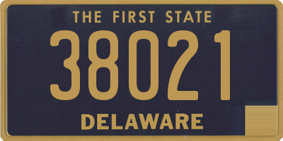 DE license plate 38021