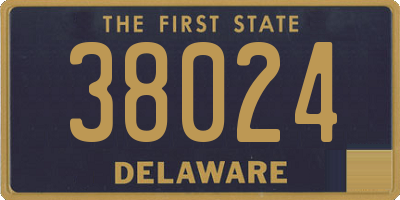 DE license plate 38024