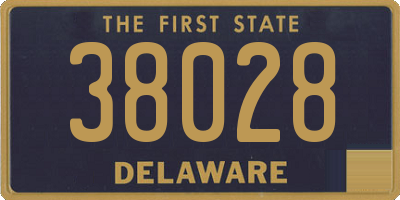 DE license plate 38028