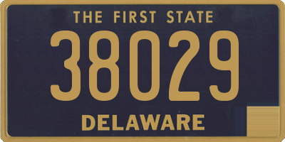 DE license plate 38029