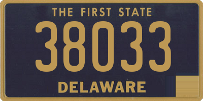 DE license plate 38033