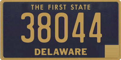 DE license plate 38044