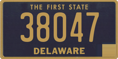 DE license plate 38047