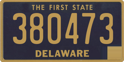 DE license plate 380473