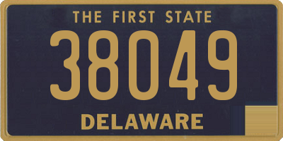 DE license plate 38049