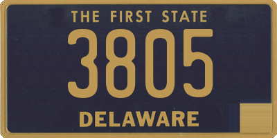 DE license plate 3805