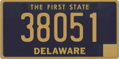 DE license plate 38051