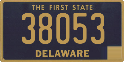 DE license plate 38053