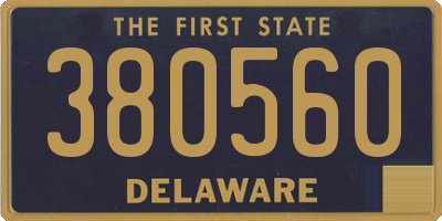 DE license plate 380560