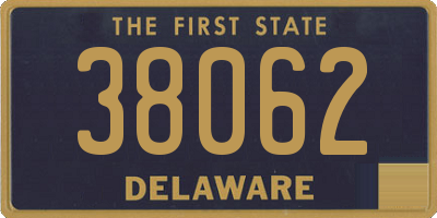 DE license plate 38062