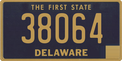 DE license plate 38064