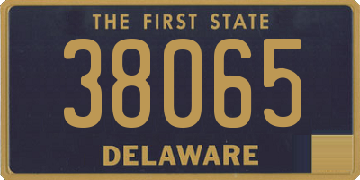 DE license plate 38065