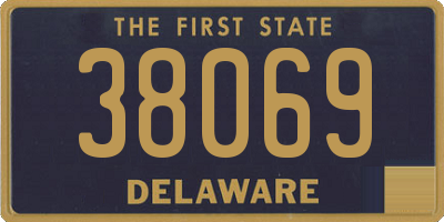 DE license plate 38069