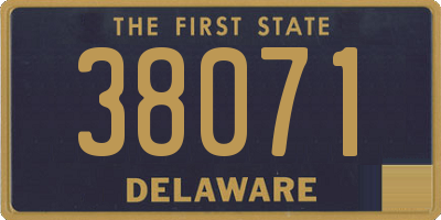 DE license plate 38071