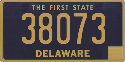 DE license plate 38073
