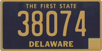DE license plate 38074