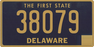 DE license plate 38079