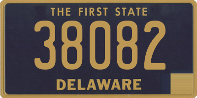 DE license plate 38082