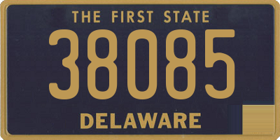 DE license plate 38085