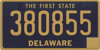 DE license plate 380855